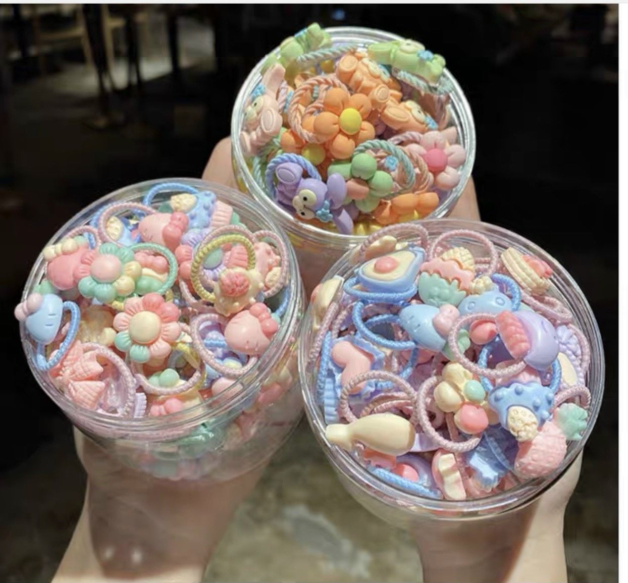 Xô 50 dây buộc tóc Hàn Quốc cho bé