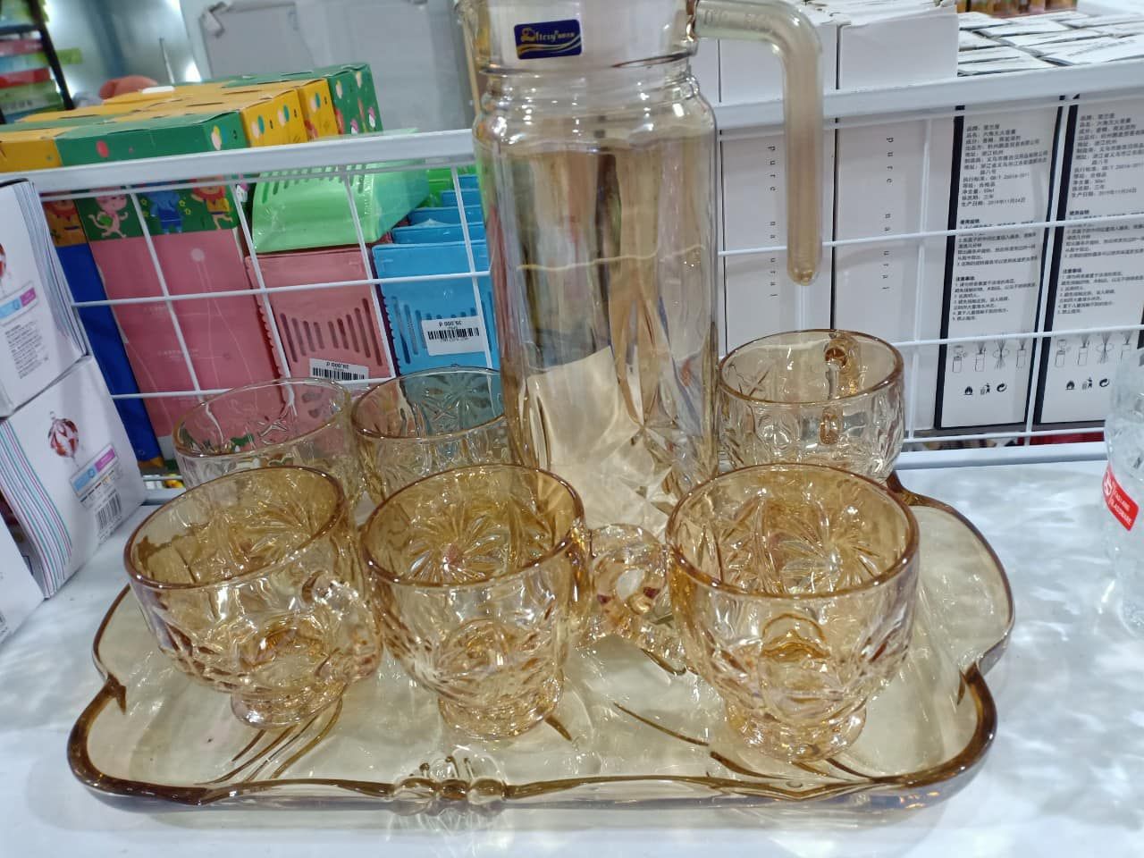 BỘ CỐC KÈM BÌNH VÀNG