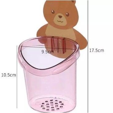 CỐC ĐỰNG BÀN CHẢI HÌNH GẤU - set 5 cái 