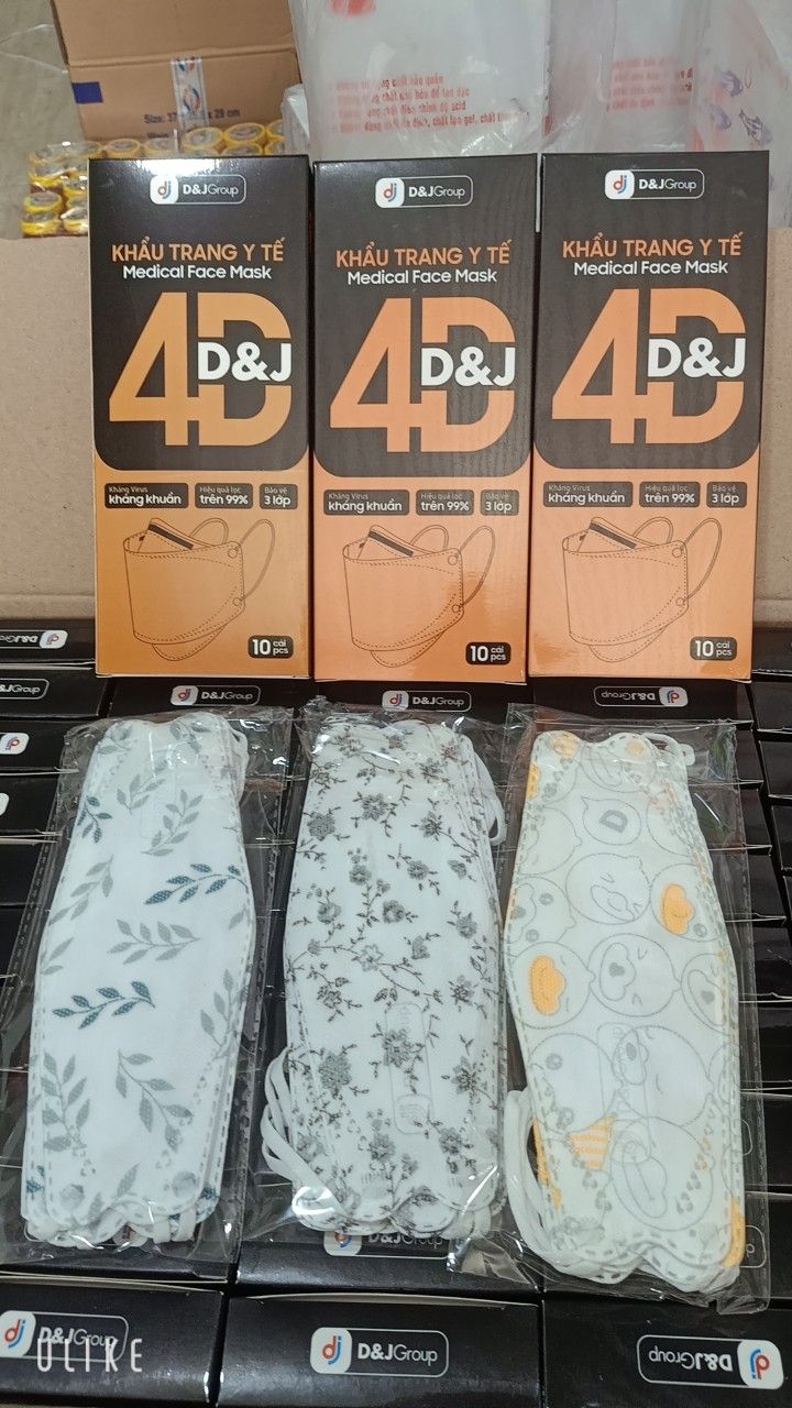 Khẩu Trang KF94 Farmafro Hoạ Tiết - Bán Từ 3 Hộp 60k