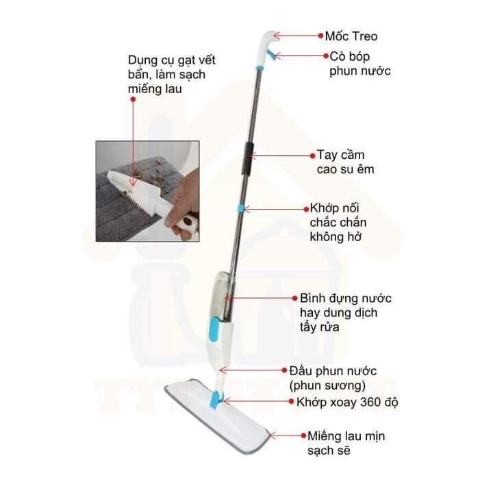 CÂY LAU NHÀ PHUN SƯƠNG ARORA 