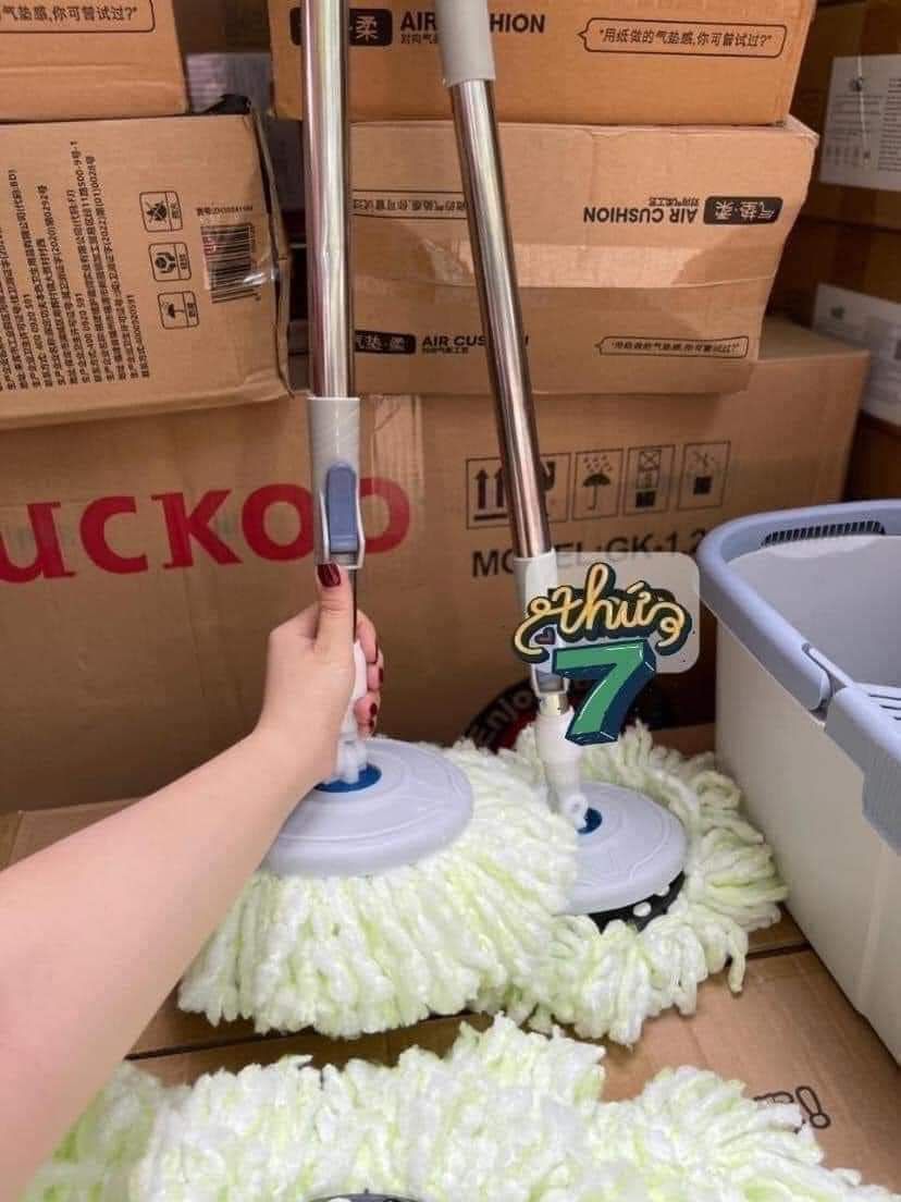 BỘ LAU NHÀ 360 + 8 BÔNG LAU + 2 CÂY LAU 