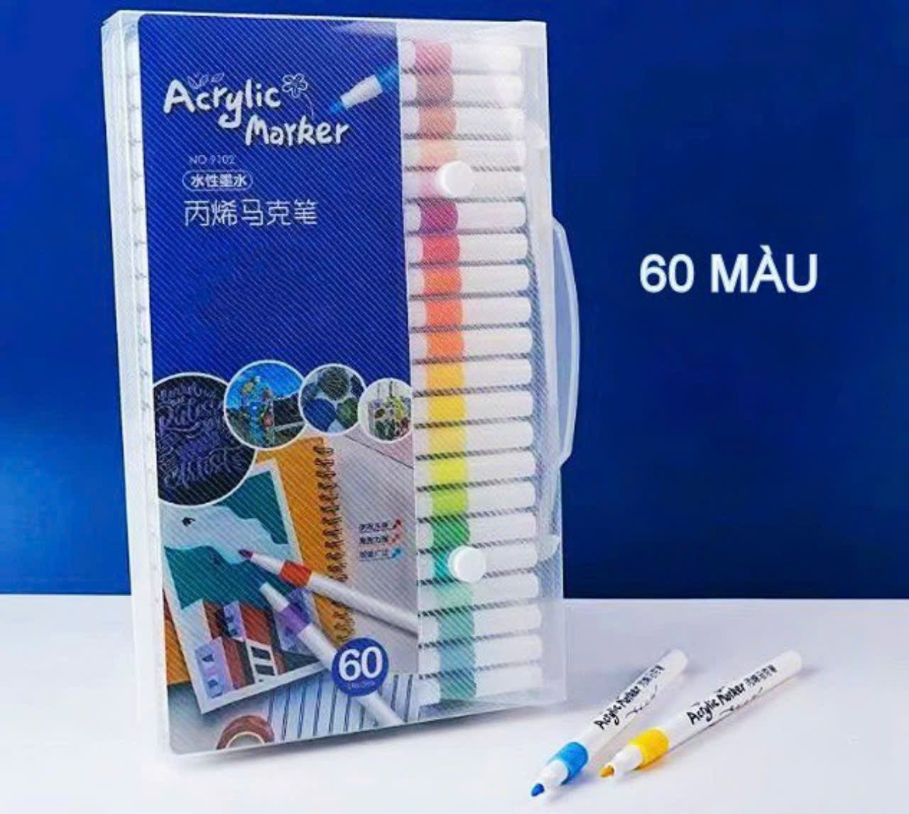 Bộ Bút Màu ACRYLIC MARKER 60 màu