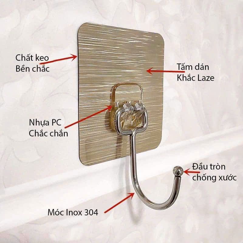 Móc Sắt Dán Tường