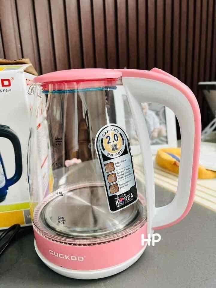 ẤM SIÊU TỐC Cooku Thuỷ tinh 2L