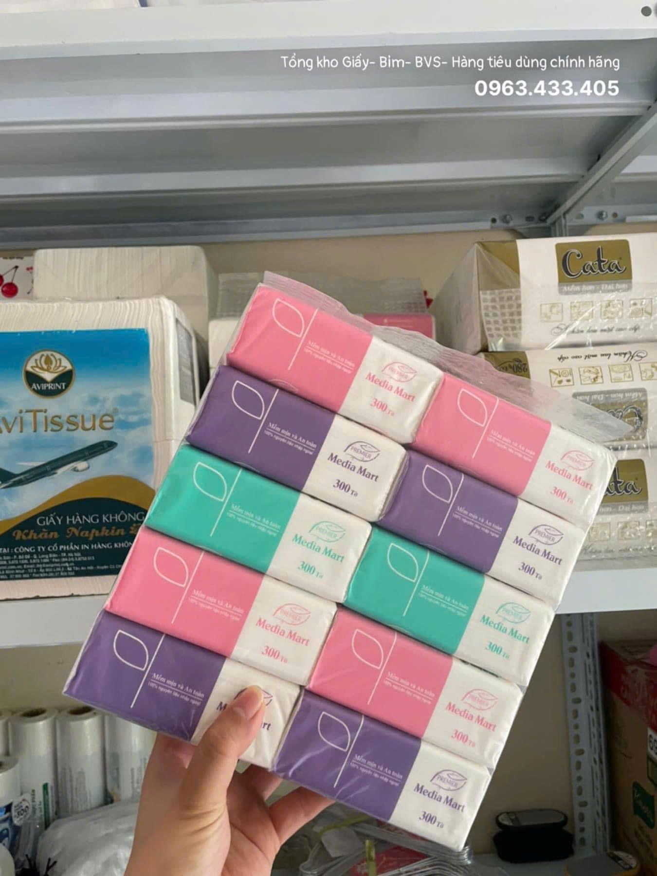  KHĂN Giấy Media Mart 