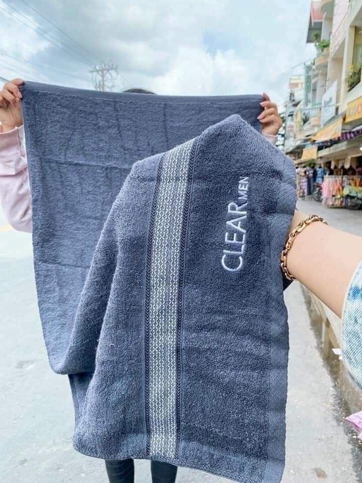 KHĂN TẮM COTTON CLEAR MEN SET 3 CÁI 