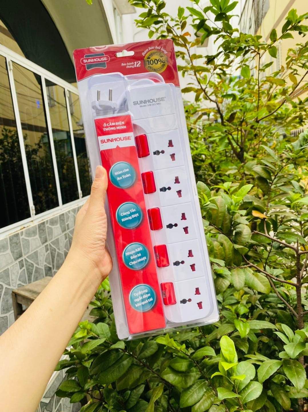 Ổ ĐIỆN SUNHOUSE LỚN - 5 CHẤU