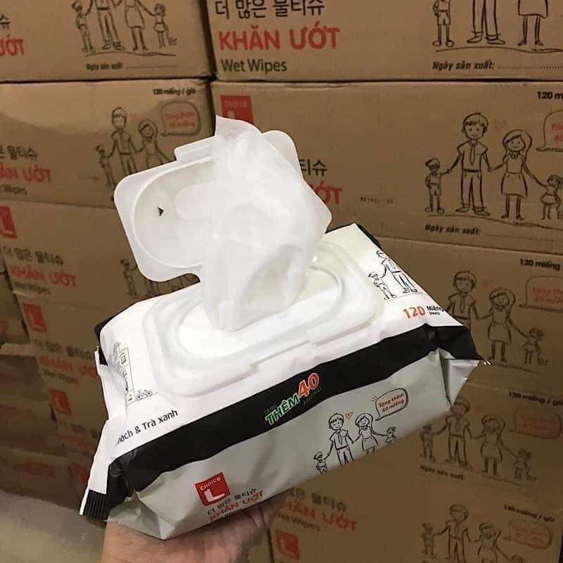 KHĂN ƯỚT HÀN QUỐC LOTTE - BÁN TỪ 5 BỊCH