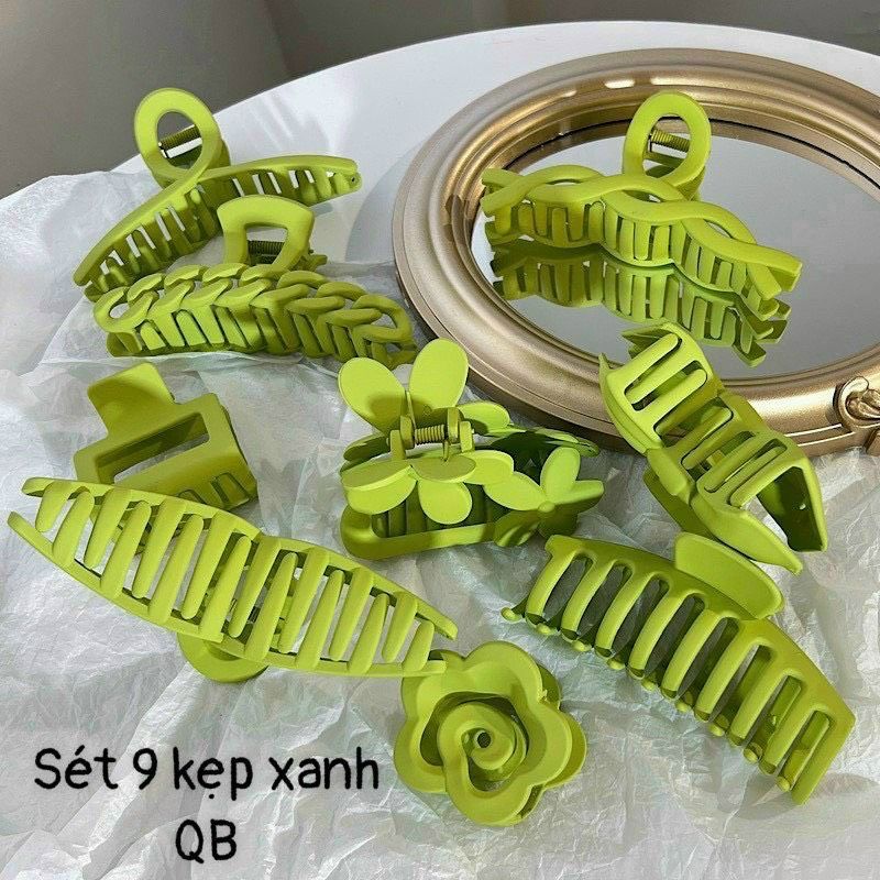 SET KẸP XANH LÁ 9 MÓN