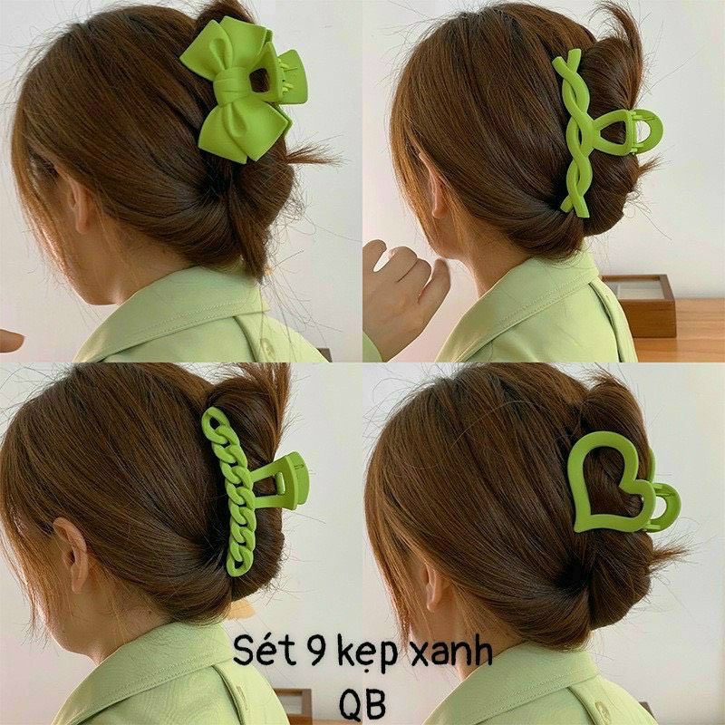 SET KẸP XANH LÁ 9 MÓN