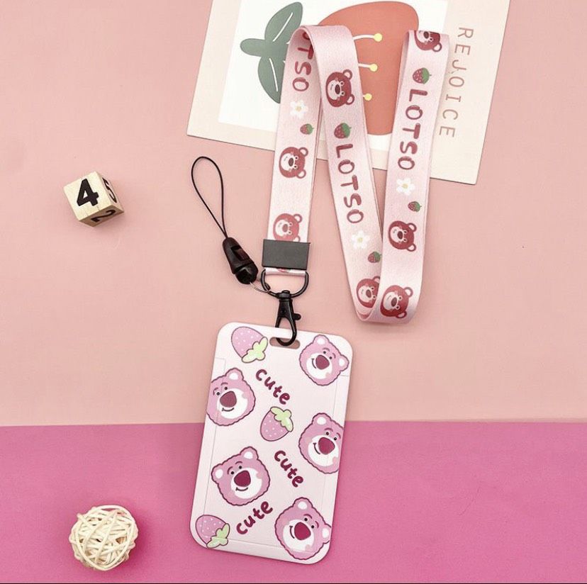 DÂY ĐEO THẺ GẤU DÂU