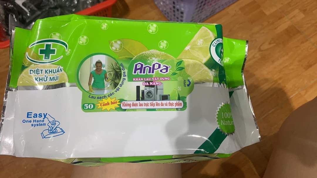 Khăn Ướt Lau Bếp Đa Năng Anpa 50 tờ - Bán Từ 3 Bịch