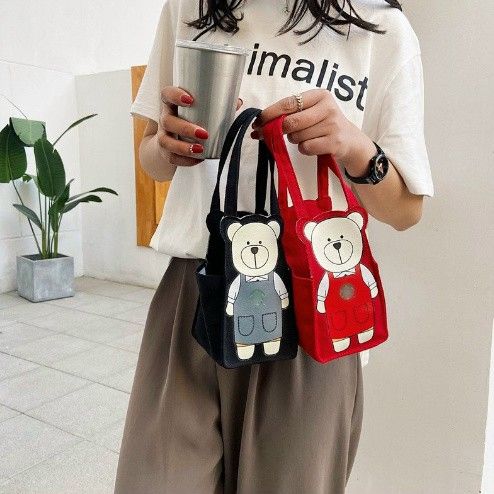 Túi Đựng Ly Nước, Bình Nước Hình Gấu