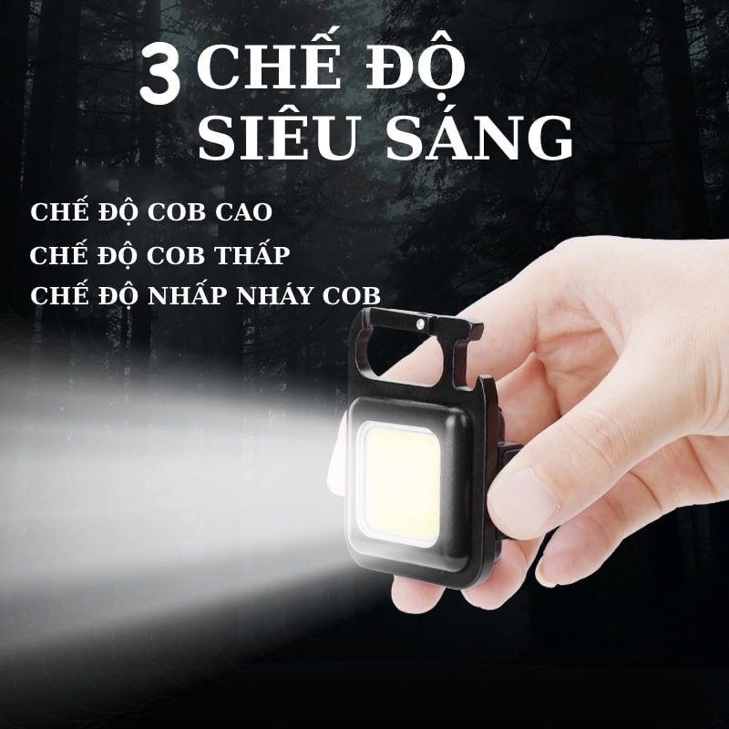 ĐÈN PIN MÓC KHOÁ MINI