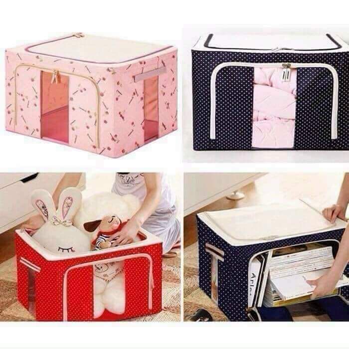 TÚI VẢI KHUNG SẮT OLIVING - SET 2 CÁI 