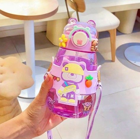 BÌNH NƯỚC GẤU DÂU 600ML