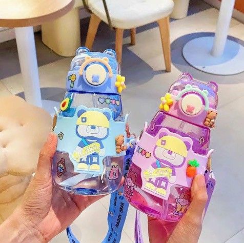 BÌNH NƯỚC GẤU DÂU 600ML