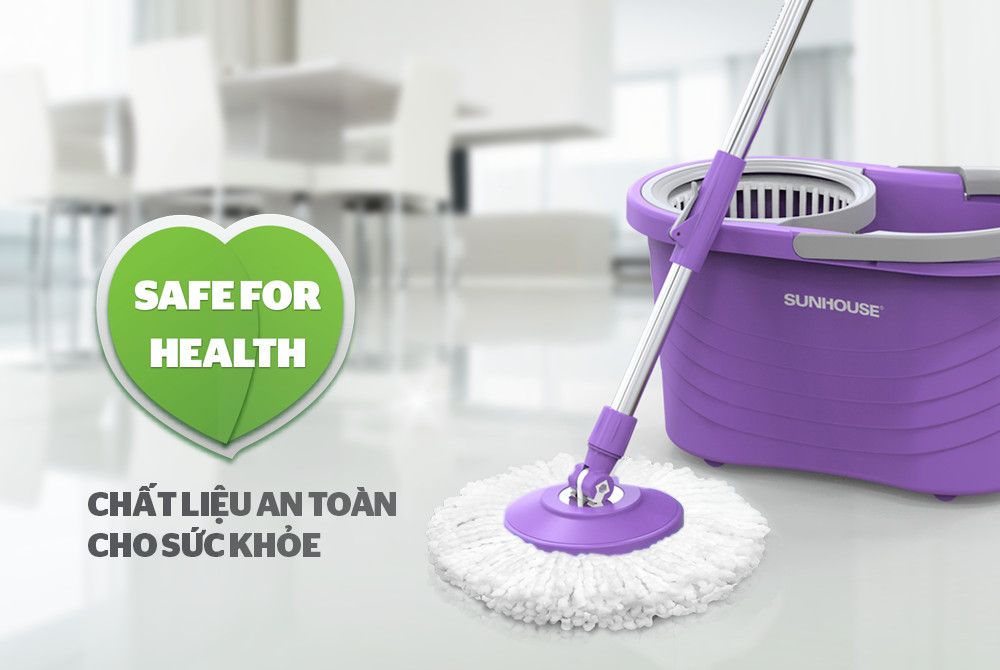 BỘ LAU NHÀ XOAY 360 ĐỘ  Classic SUNHOUSE KS-CL330CP