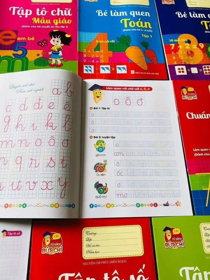 BỘ 10 SÁCH TẬP TÔ CHO BÉ 