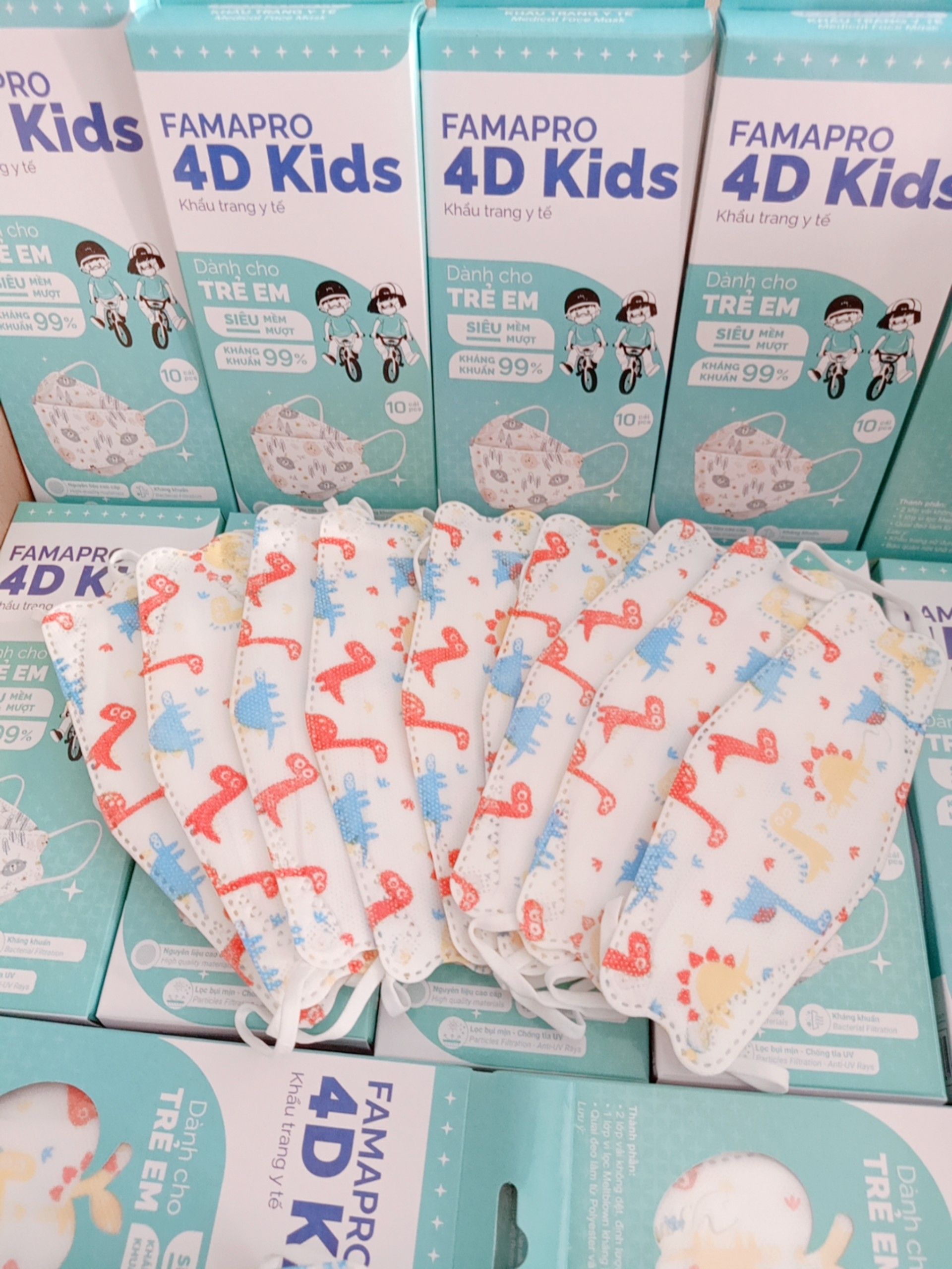 KHẨU TRANG KIDS FAMAFRO - BÁN TỪ 3 HỘP 50K