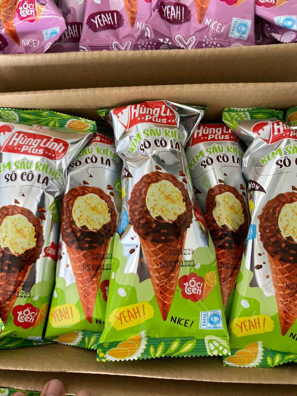 KEM ỐC QUẾ 3 VỊ - SET 10 CÂY 