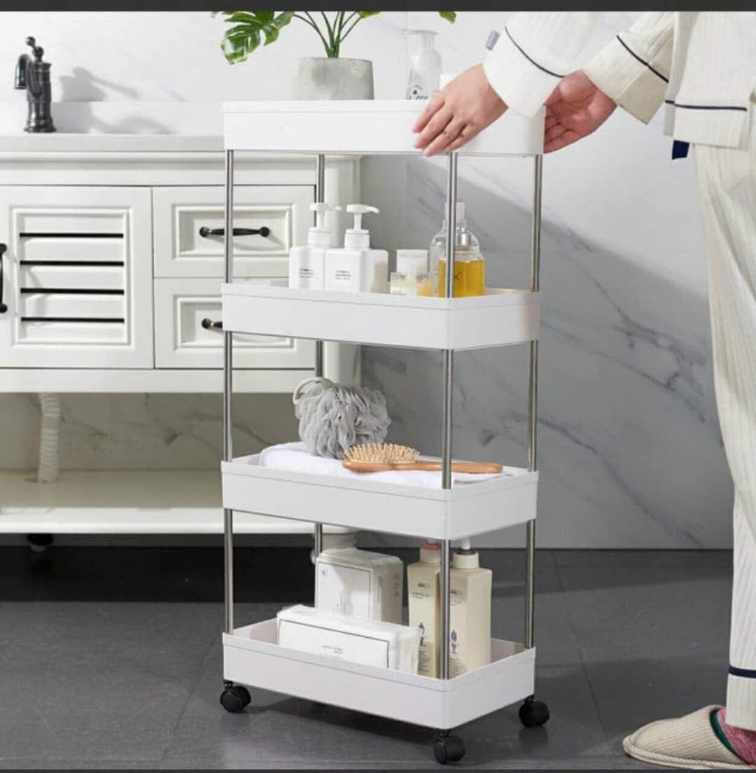 KỆ NHỰA 4 TẦNG CÓ BÁNH XE