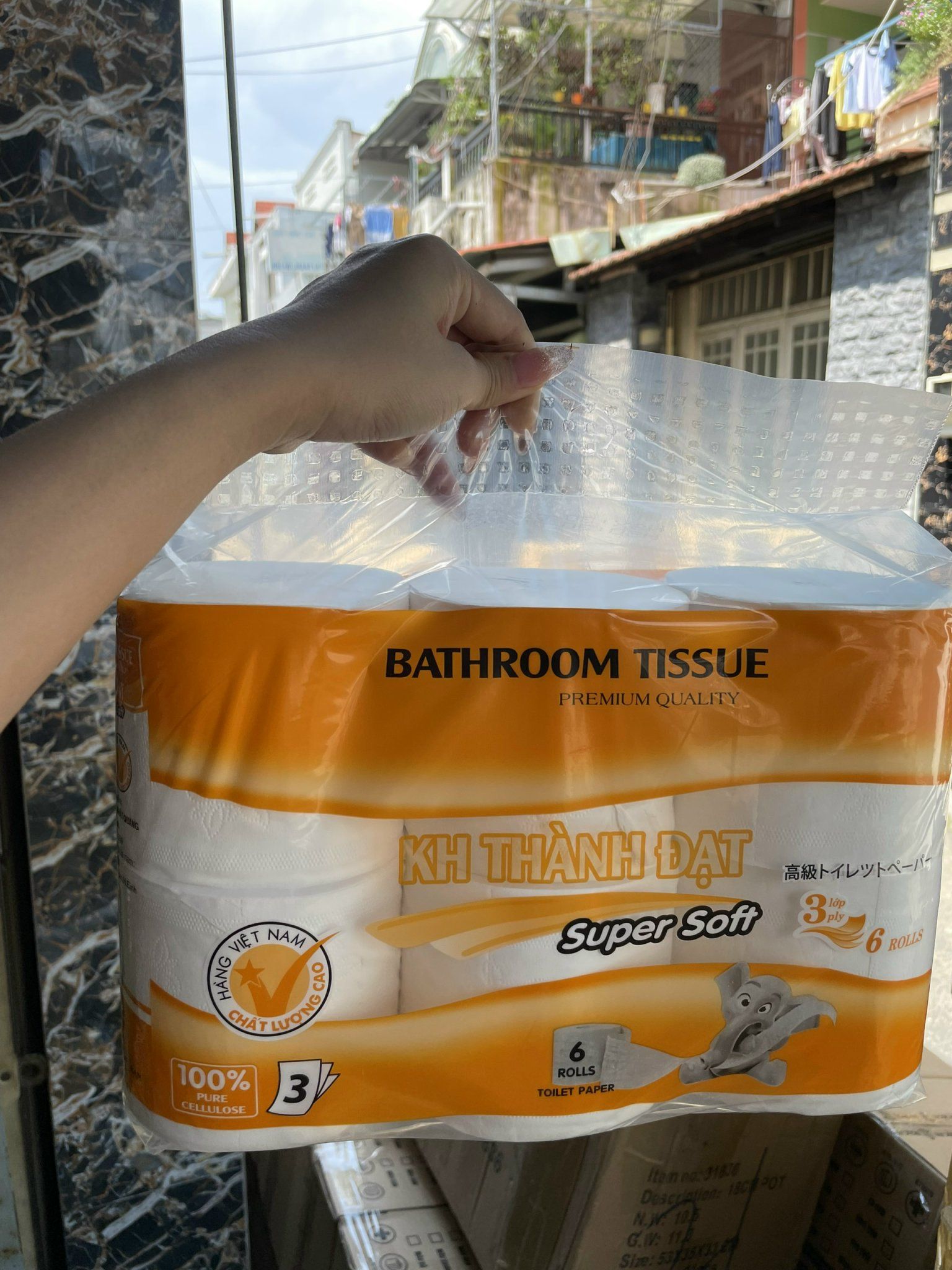 Giấy vê sinh 6 lốc Có lõi THÀNH ĐẠT - BÁN TỪ 2 LỐC